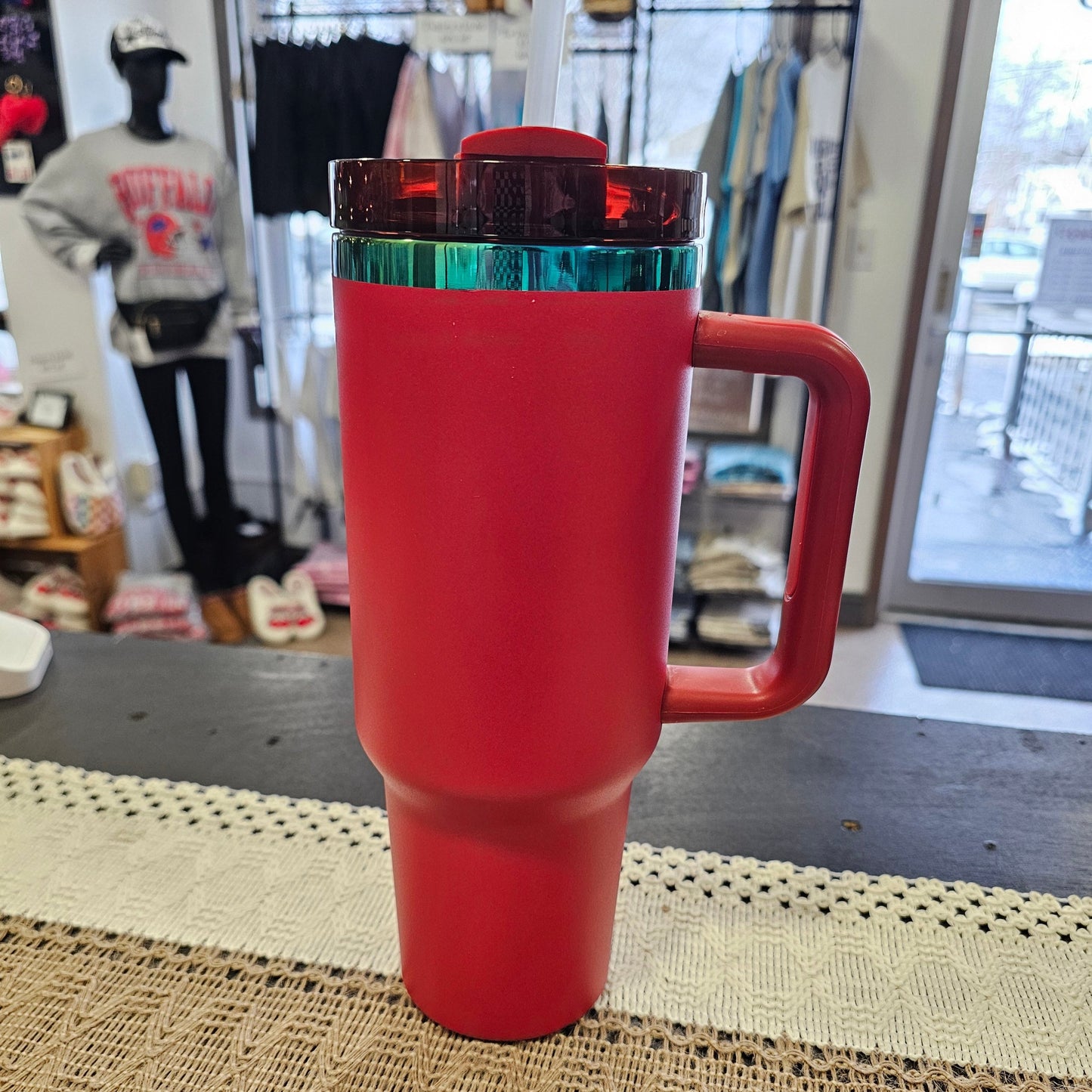 Red Stainless Steel Tumbler