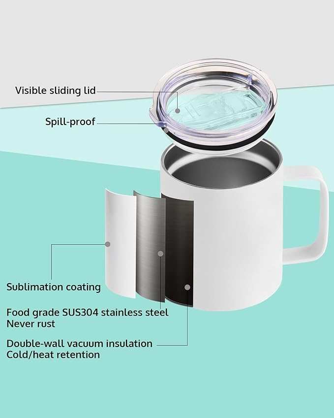 12oz Stainless Steel Mugs