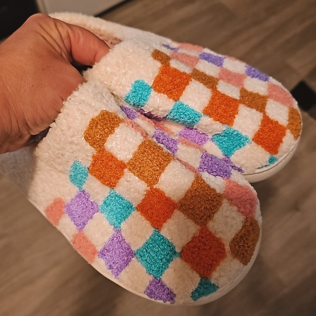 Checkered Slippers