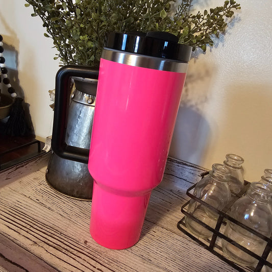 NEON Pink Stainless Steel Tumbler
