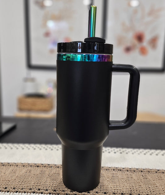 Black Stainless Steel Tumbler