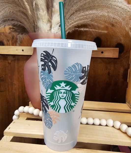 Monstera Cold Cup Tumbler