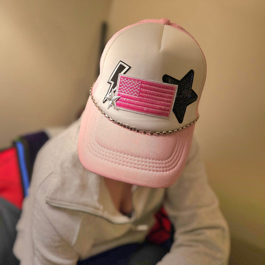 Pink Flag Trucker Hat