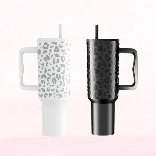 Leopard Print Stainless Steel Tumbler