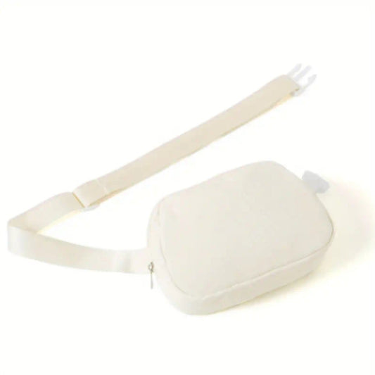 White/Cream Crossbody Chest Bag